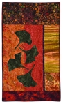 Falling Gingko Leaves quilt from Batik Gems by Laurie Shifrin